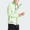 Adidas Myshelter Rain.Rdy Parka With Concealed Hood and Long Sleeves Men Outerwear Green IS1878