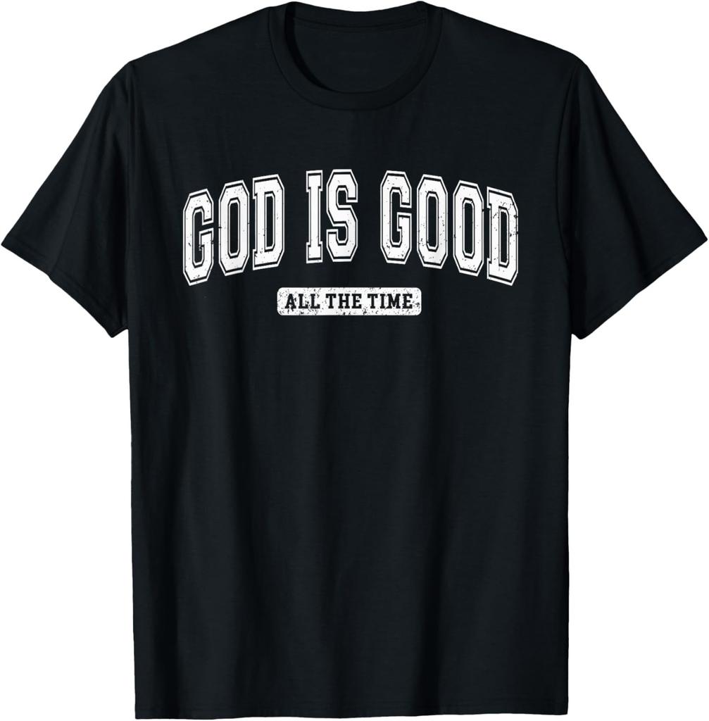 Vintage Retro Christian God Is Good All The Time Jesus T-Shirt