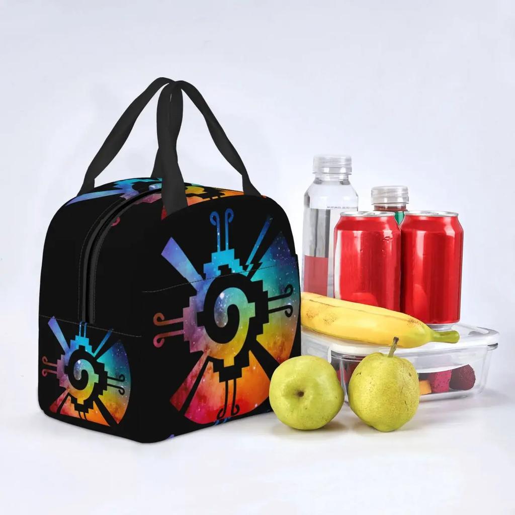 Сумка для обеда Hunab Ku Aztec Mayan Galaxy Symbol, изготовленная на заказ, для женщин, охладитель, термоизолированный ланч-бокс для офиса для взрослых