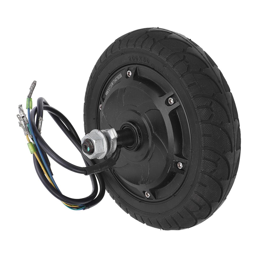 8-дюймовый мотор-колесо для электросамоката 36 В 350 Вт бесщеточный мотор-колесо с шиной 200 мм диаметр 45 мм ширина шины 70 мм отверстие