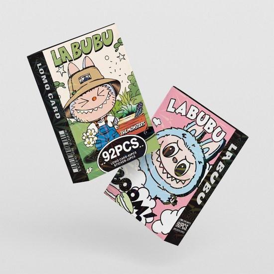 Labubu фотокарточки Товары LOMO Poca 60 шт + мини-наклейки 32 шт