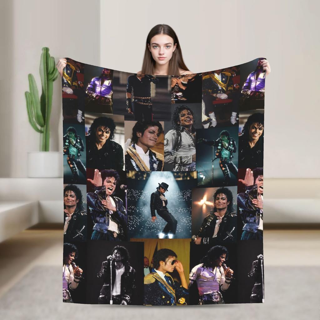 Плед MJ от J-Jacksons Фланелевый Потрясающе Теплый Плед для Покрытия Стула Дивана Зима