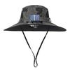 Мужская шляпа рыбака с вентилятором на солнечной батарее, большими полями, сетчатым ветрозащитным ремешком, зарядкой через USB, защитой от ультрафиолета и солнечных лучей, отличной воздухопроницаемостью для активного отдыха