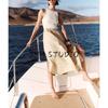 Autumn New Women clothes round Neck Sleeveless Vest Poplin Patchwork Midi Dress 8372046 8351224