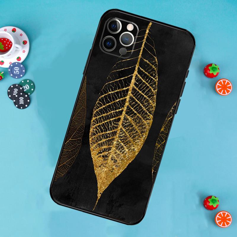 Роскошный чехол для телефона с золотой фольгой для iPhone 17 Air 16 15 14 13 11 12 Pro Max 13 12 mini 15 16 Plus 16e Cover Funda
