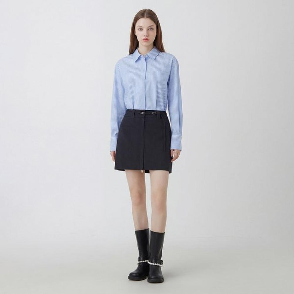 Egoist Two Way Zipper Belt Mini Skirt Es2ws360