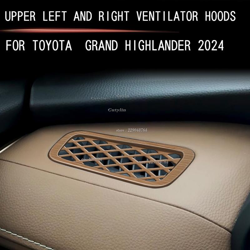 LHD for Toyota Grand Highlander 2024 2025 ABS Wood Window Rise Switch Gear Shift Panle trument Readlamp AC Vent Armest Cover