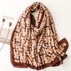 Letter H Color Matching Scarf Women's Winter Fashion Air Conditioner Shawl Warm Scarf Yarn Beach Scarf Silk Scarf