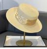 Элегантная темпераментная соломенная шляпа для летнего отдыха на пляже, женская шляпа от солнца 2025 года, новый солнцезащитный козырек от солнца, цилиндр
