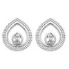 [R3615] - Silver Earrings 'Sissi' Silver White (rhodium) - 12x12mm