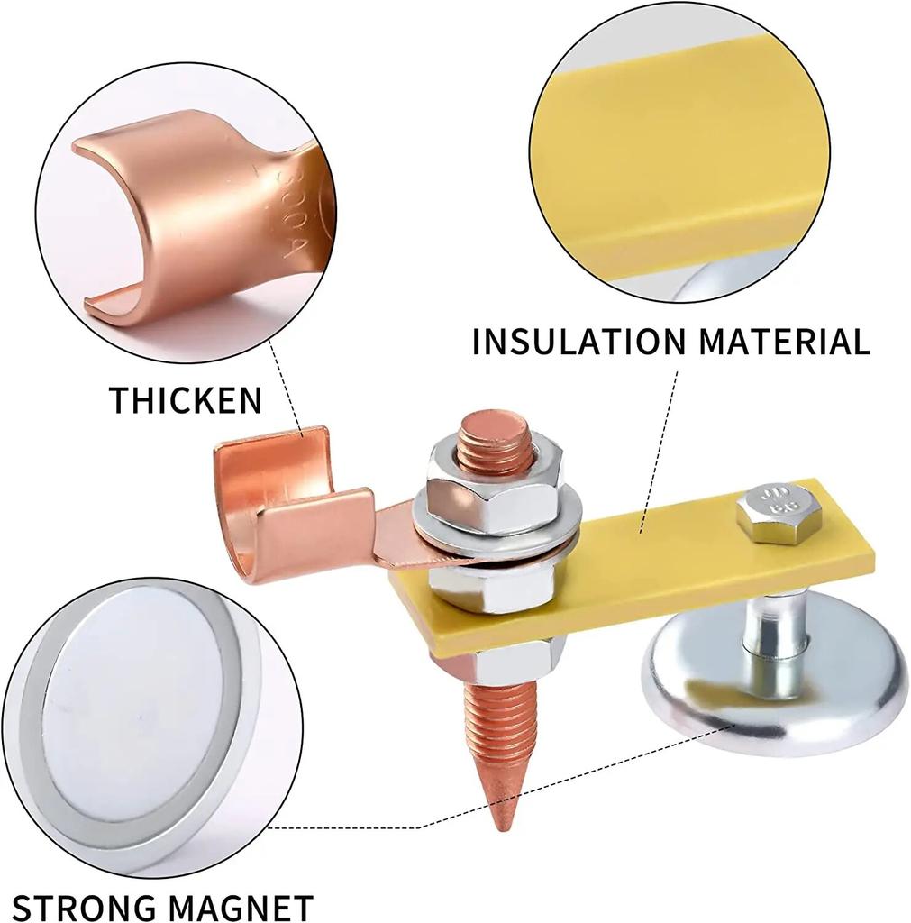 Магнитный зажим для сварочной головки, сильный магнетизм, сварочные опорные головки, большой держатель зажима для заземляющей сварки на всасывании