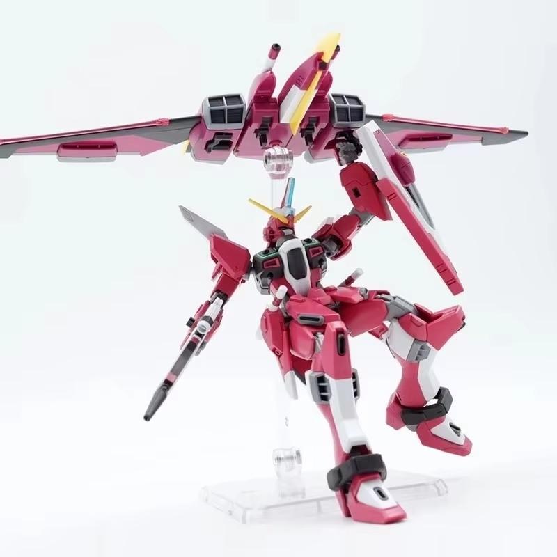 HG 1/144 INFINITE JUSTICE ZGMF-X19A Модель для сборки меха Аниме Фигурки для мальчиков Головоломка Игрушки Подарки Настольное украшение Коллекционный
