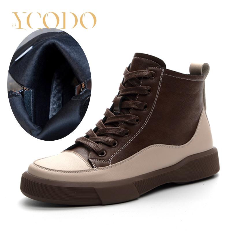 Autumn and Winter Girl Genuine Leather Boots, Student Leather Boots, Women Boots