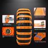 8Pcs Anti-Slip Tire Snow Chains Universal Car Snow Chains for SUVs Trucks Pickups Emergency Adjustable Tire Chain for Rain Snow Sand Mud