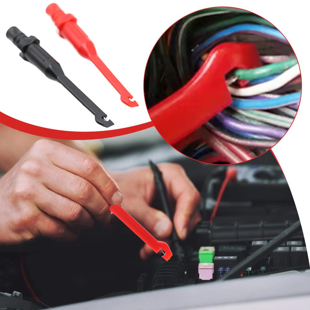 2 шт. Прокалывающие щупы для обнаружения цепей автомобиля Диагностический инструмент Тестовый зажим Кабель Инструменты для ремонта Для мультиметров Осциллографов
