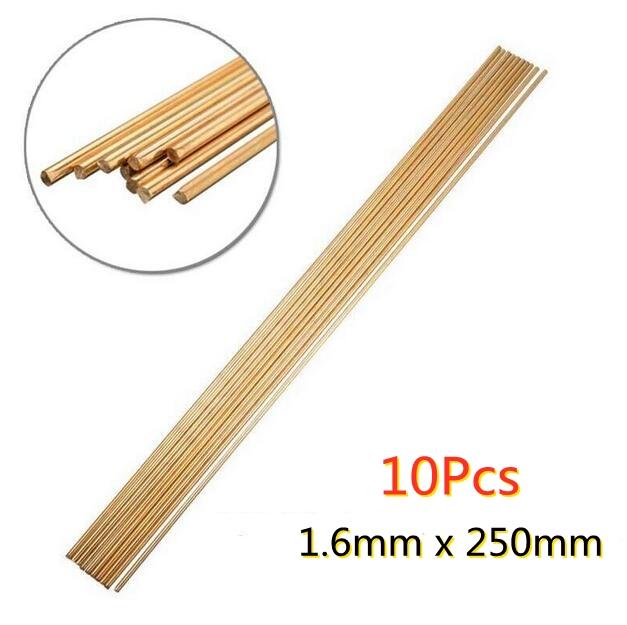 Brass Welding Rod 10PCS Brass HS221 Brazing Golden