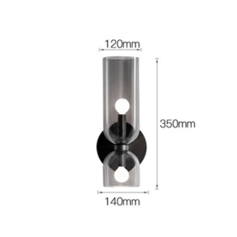 Glass Wall Lamp Restaurant Hotel Homestay Decoration Pavilion Bedroom Night Lamp Research Art Designer Kinkiet