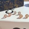 Тинеки великолепный розовое золото круглый серебряный кубический