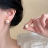 Квадратные серьги-гвоздики для женщин, Легкая роскошь, Нишевые, Изысканный и элегантный стиль, Новая модель, Простые и универсальные аксессуары для ушей