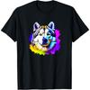 Alaskan Malamute Pop Art & Splash Art Alaskan Malamute T-Shirt
