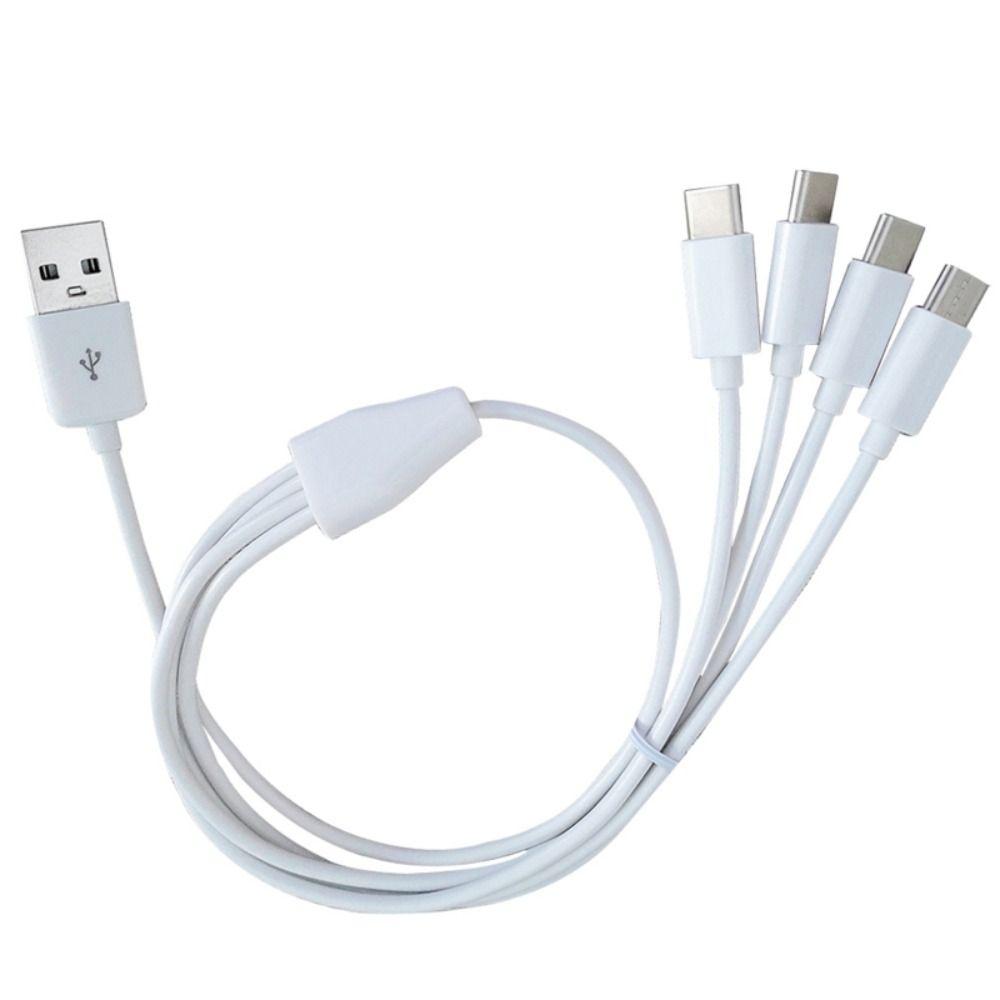 One Drag Four USB To 4 Port Type C Cable Charger Cable Type C To 4 Type C Wire Power Supply Cord