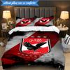 3PCS Ahly Football club Printed Soft Bedding Set,Including 1pc Duvet Cover And 2pcs Pillowcases Perfect for Bedroom, Dormitory, Fan gift