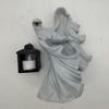 Смола, высота 7,87 дюйма, фигурка призрака с фонарем, для украшения сада и двора