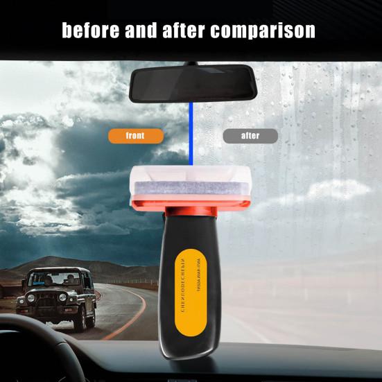 Car Glass Cleaning Board Windshield Hydrophobic Long-lasting Protection Versatile Use 2-in-1 Universal Glass Cleaning Wipe Board Rain Repellent