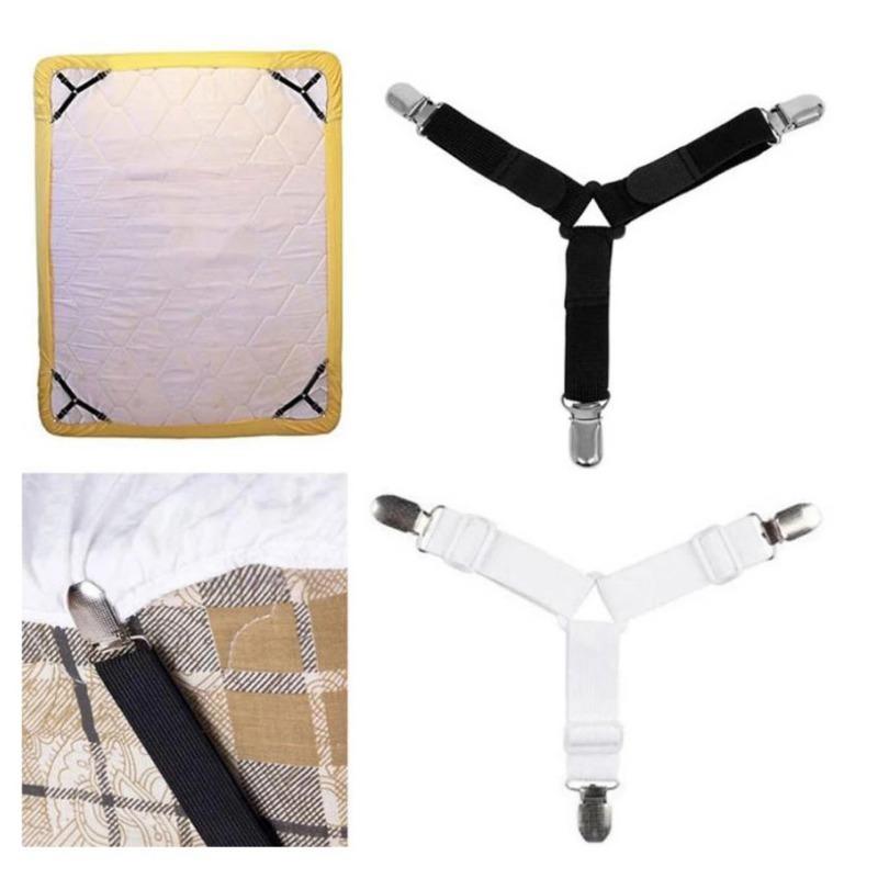 4 шт./компл. регулируемые захваты для простыни, застежка на ремень, зажимы для простыни, наматрасник, одеяла, держатель для одеяла, организация гаджетов