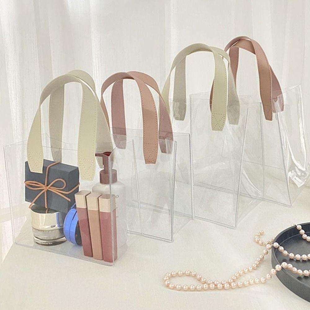 Сумки Сумки для хранения Свадебные подарочные сумки ПВХ Прозрачные сумки Сумки-тоут Женские косметички