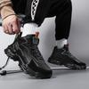 Fashion High Top Men's Shoes New Trendy Shoes Thick Soled Height Increasing Shoes  Breathable Sports and Leisure  Black Shoes White Shoe