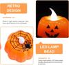 Halloween Pumpkin Light LED Candlestick Lamp Ornaments Props Happy Halloween Party Props Pumpkin Candle Light Home Decoration