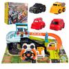 [PACZB][1] Obstacle Parking Track Car Interactive Garage 4 Cars Steering Wheel Z957