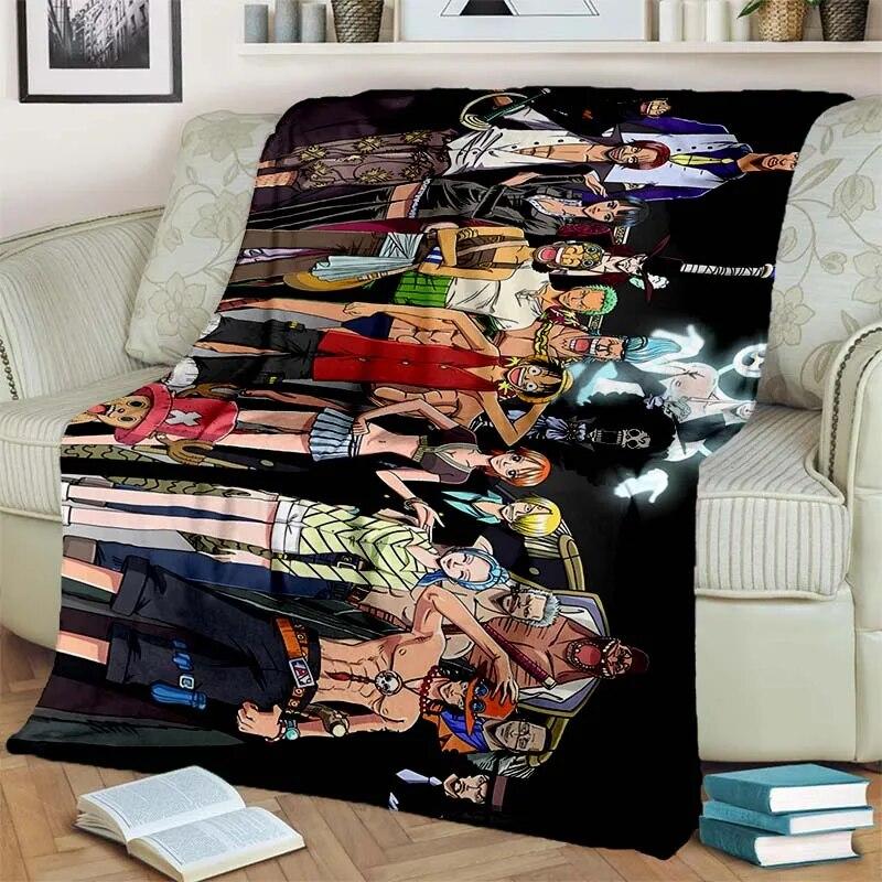 Цельное легкое фланелевое одеяло из японского аниме, универсальное одеяло для праздничного подарка, теплые и мягкие одеяла на все сезоны