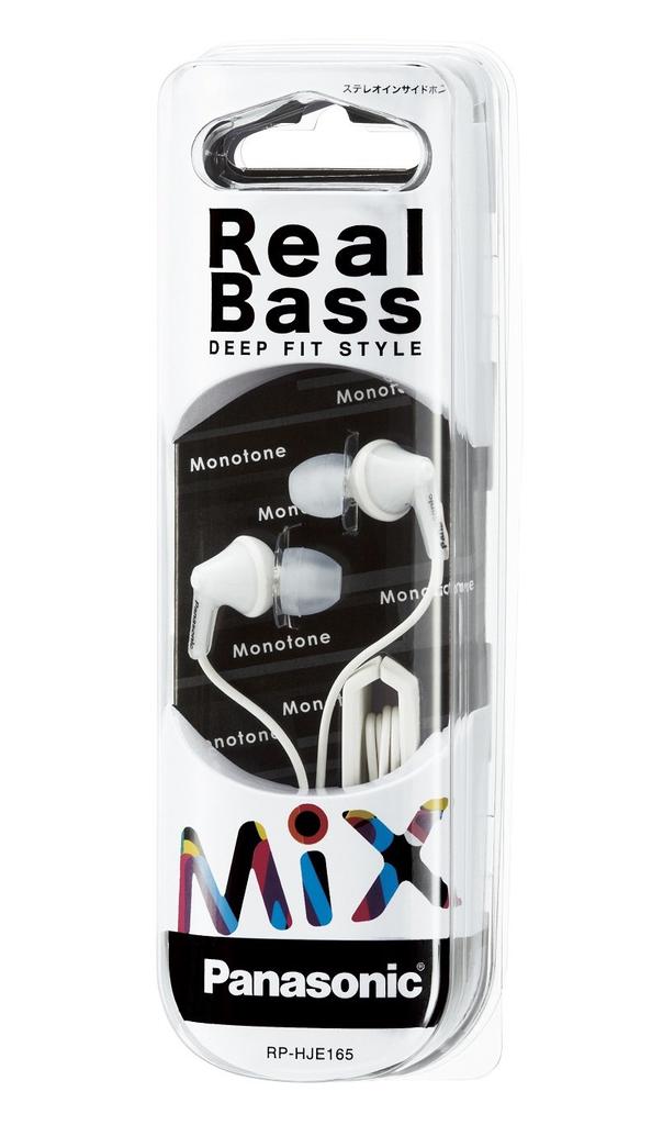 Стереонаушники Panasonic белые RP-HJE165-W