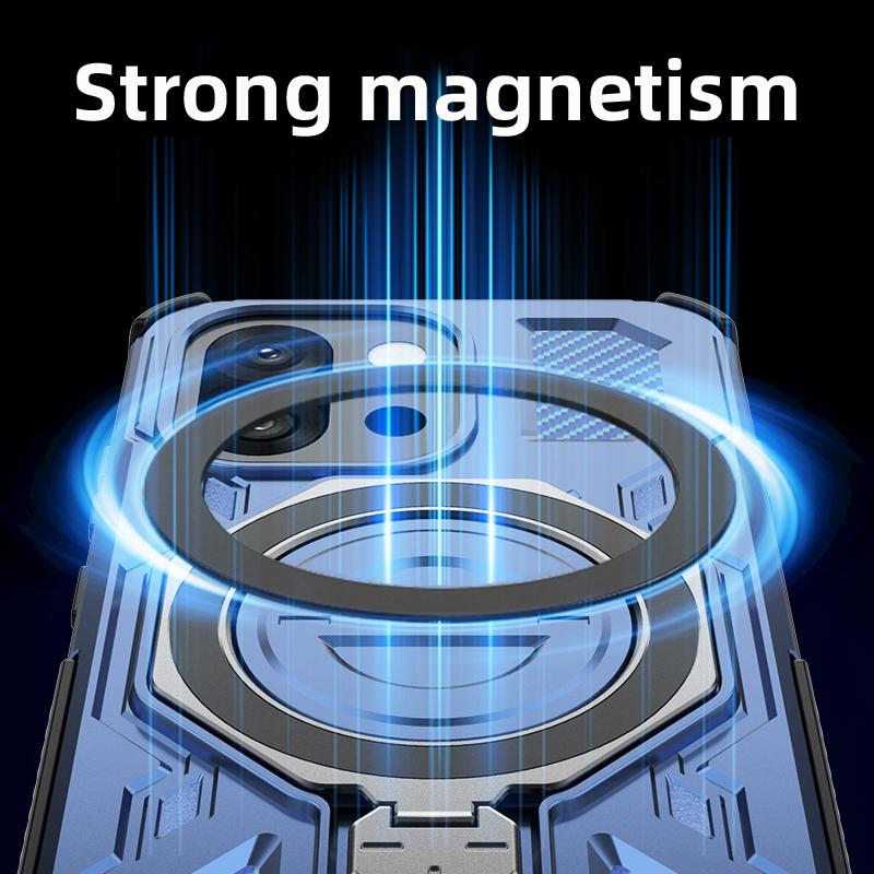 KEYSION Противоударный магнитный чехол для OnePlus 13S 5G Силикон+ПК Вертикальная живая металлическая кольцевая подставка Задняя крышка для телефона для OnePlus 1+13T