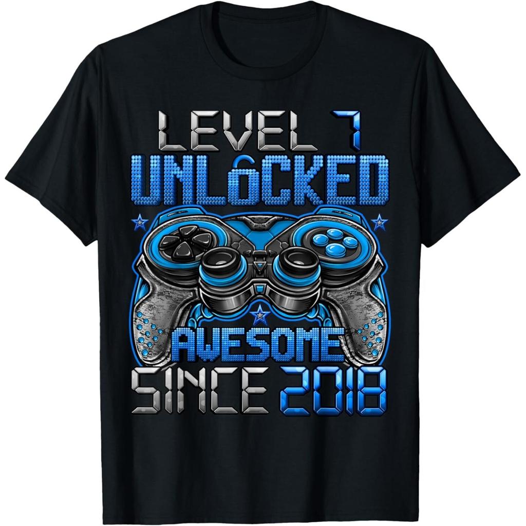 Level 7 Unlocked 7 Year Old Gifts For Boys 7th Birthday Boy unisex T Shirt