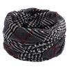 Autumn and Winter Printed Warm Plush Neck Scarf Single Loop Double Layer Knitted Pullover Scarf