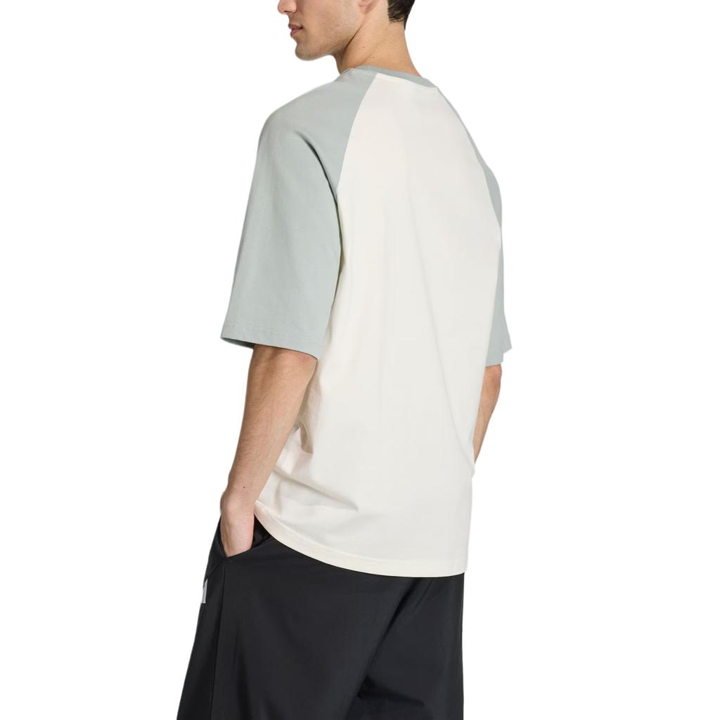 adidas Мужская футболка Panda Chill Patch Color Block с рукавами реглан, мягкая, топ KB4856