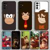 Чехол для телефона D-Donkey Kong для Samsung S24, S21, S22, S23, S30, Ultra, S20, Plus, Fe, Lite, Note, 10, 9, 5G, Черный, Мягкий