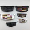 AABHW1 2Pcs For Cadillac XT6 Car Front Logo Emblem Cover Rear Trunk Badge Emblems Sticker Exterior Accessories