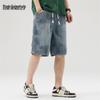 MARK FAIRWHALE Men's Loose Straight Denim Shorts