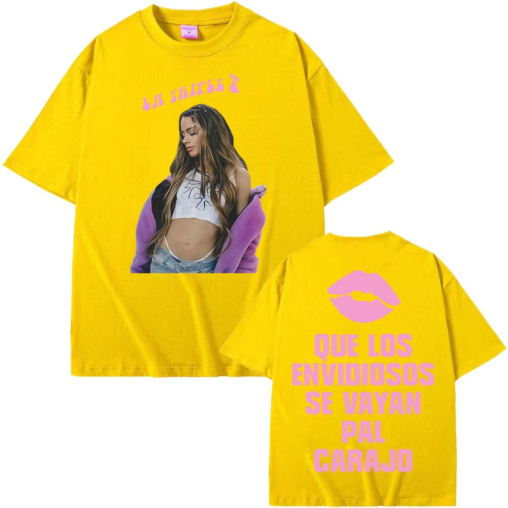 Singer Tini Stoessel Double Sided Print Tshirts Unisex Women Harajuku Fashion Aesthetic T Shirt Casual Cozy ONeck Tees Streetwear