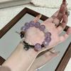 Late Night Fragrance Original Natural Bolivia Amethyst Agarwood Bracelet New Chinese Style Zen Jewelry Women
