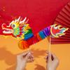 1pc 2025 Year of the Snake Spring Festival Folding Dragon Chinese New Year Ornament DIY Handmade Decoration Pendant