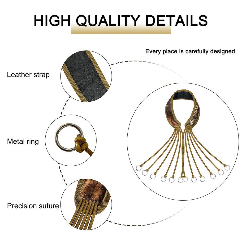 Duck Hunting Strap Duck Lanyard Carrier Bird Tote Goose Duck Dove Decoy Bag Hanger Holder Waterfowl Hunting Accessories