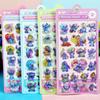 Новая Кавайная Стич 3D тисненая лазером наклейка в виде капли воды мультяшная декоративная наклейка офисные канцелярские товары DIY