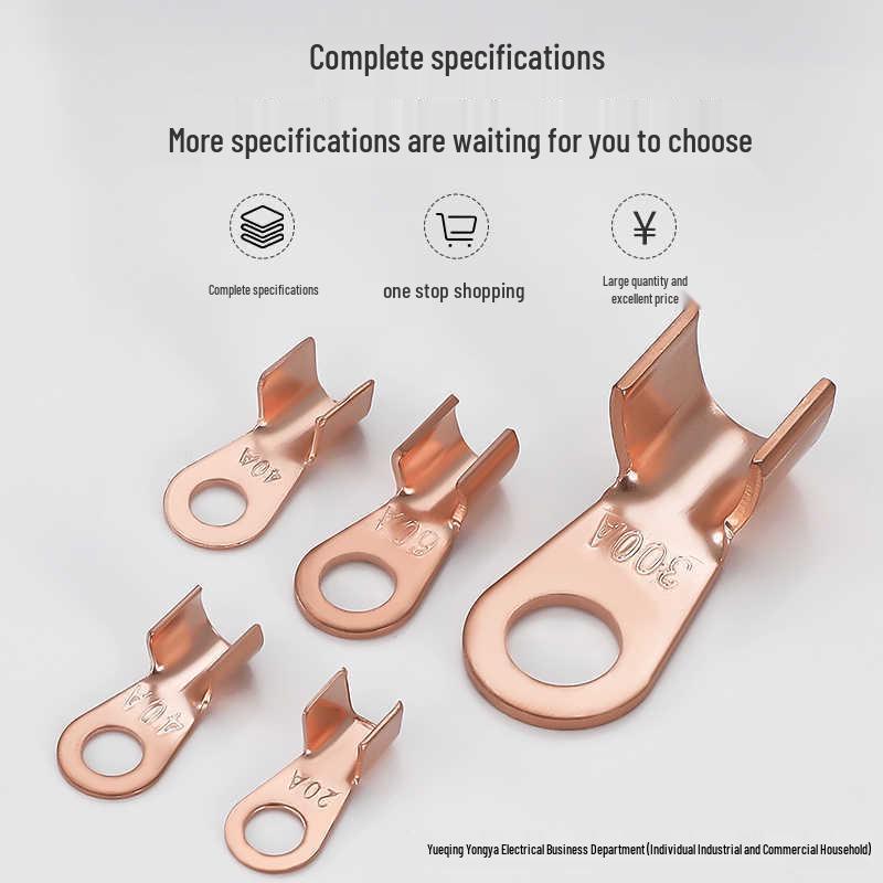 OT Клеммный соединитель с открытым наконечником из чистой меди 1000А - Луженая медная проволока