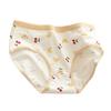 Japanese Style Teenage Girls Panties Cute Bear Pattern Green Cotton Crotch Briefs Mid-rise Cartoon Student Underpants