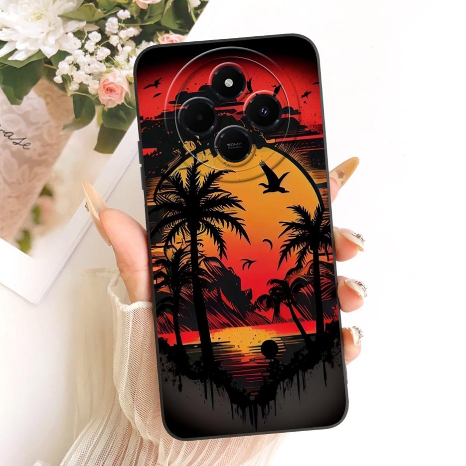 Чехол для Xiaomi Redmi 14C PocoC75 Милый Мультяшный Кролик Защитный Чехол для Телефона Для Xiaomi Poco C75 C 75 Redmi14C Мягкий Чехол